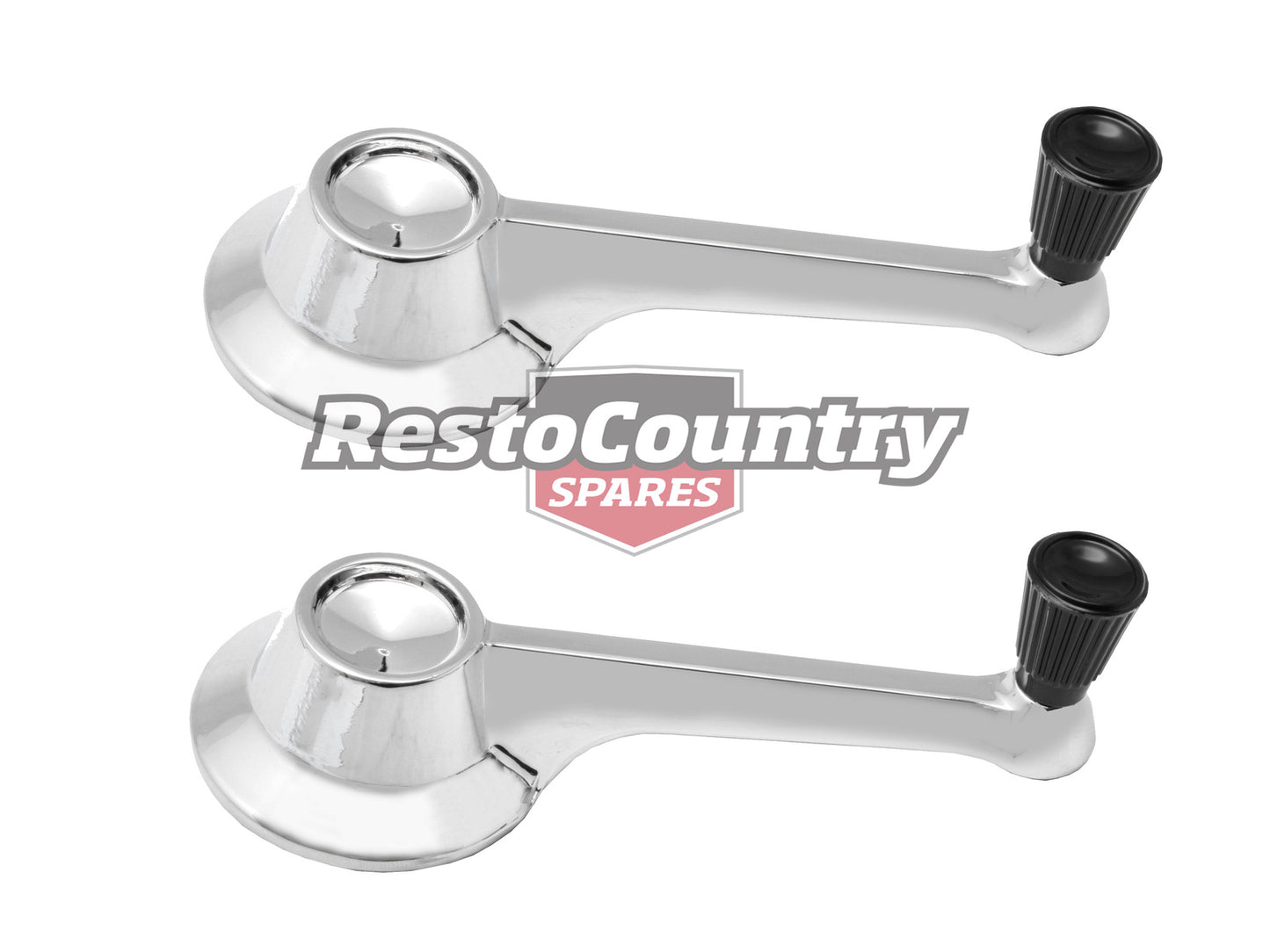 Ford Door Window Winder Handle PAIR XM Black Knob crank - kWH2002-a
