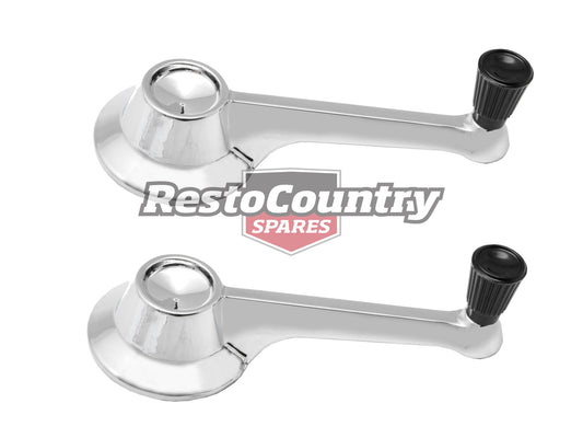 Ford Door Window Winder Handle PAIR XM Black Knob crank - kWH2002-a