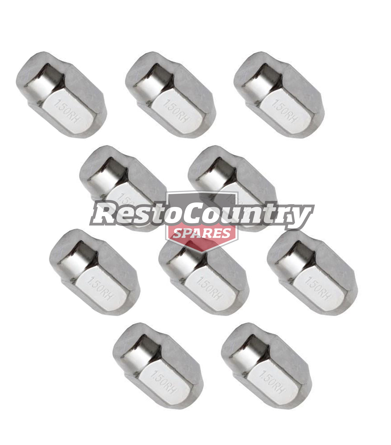 Holden Commodore Acorn Wheel Nut Set x10 VB VC VH VK VL VN VP VR VS VT VX VY VZ - kWN10065x2