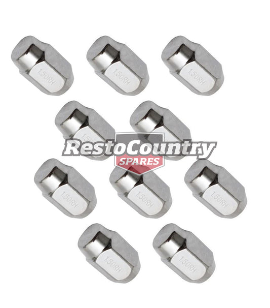 Holden Commodore Acorn Wheel Nut Set x10 VB VC VH VK VL VN VP VR VS VT VX VY VZ - kWN10065x2