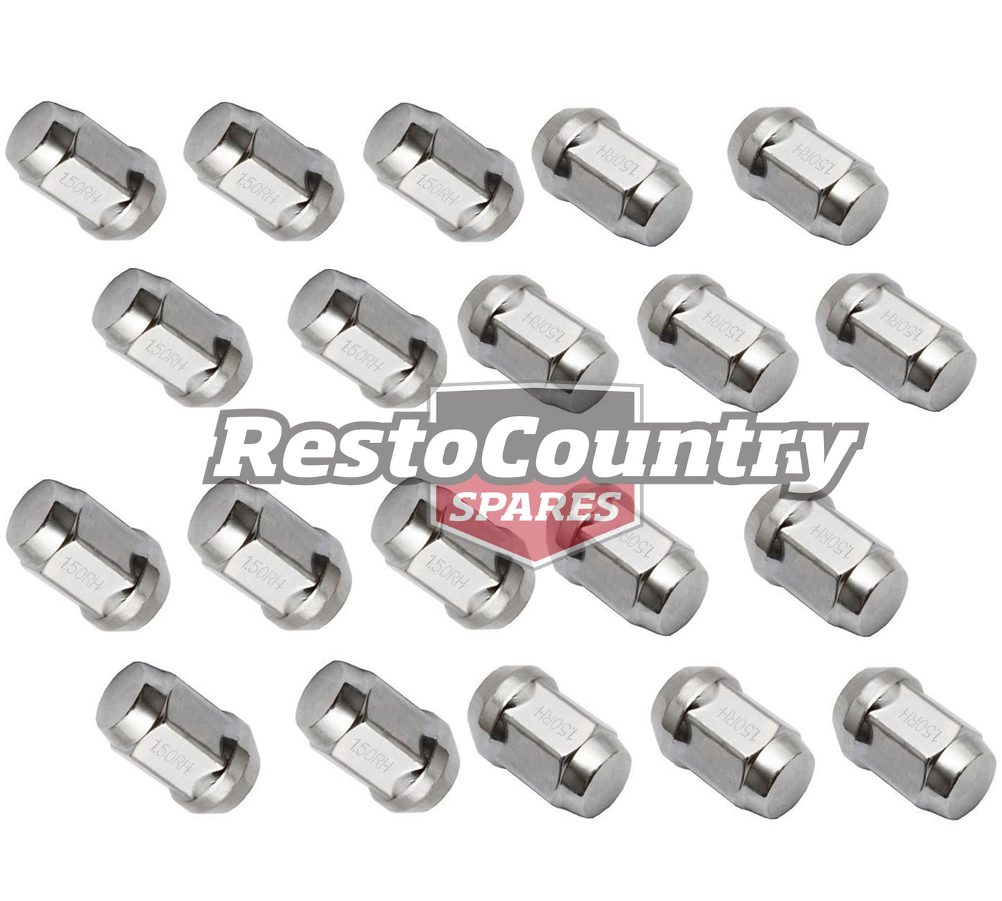 Holden Commodore BULGE Wheel Nut Set x20 VB VC VH VK VL VN VP VR VS VT VX VY VZ - kWN10075x4
