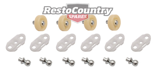 Holden Window Regulator Repair Kit x2 HQ HJ HX HZ WB Sedan Wagon Ute roller - kWRK1008-a