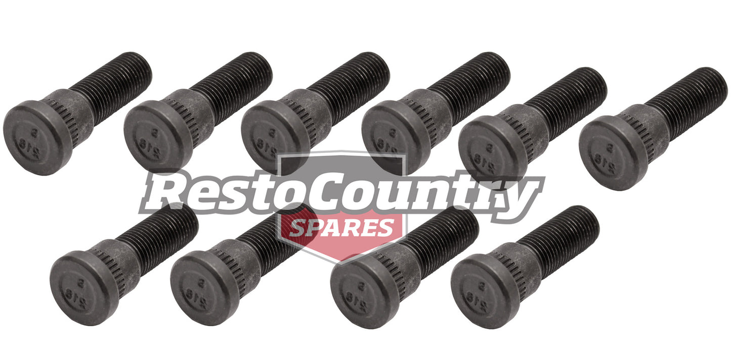 Ford Wheel Stud Set x10 XE XF ZA ZB ZC ZD ZF ZG ZH ZJ ZK Rear DRUM rim nut bolt - kWS2000-c