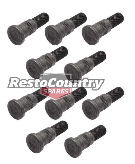 Ford Front Wheel Studs Set x10 XW XY Front Discs. XB XC ZG ZH Rear Discs. - kWS2002-a
