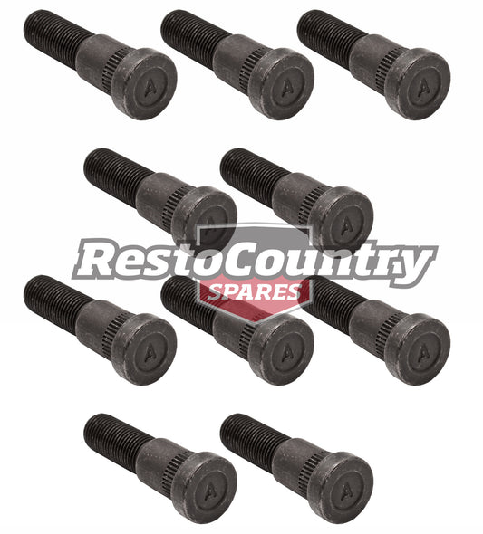 Ford Front DRUM Wheel Studs x10 ZA ZB ZC ZD ZG ZH ZK ZL FC FD DA DC bolt - kWS2003-c