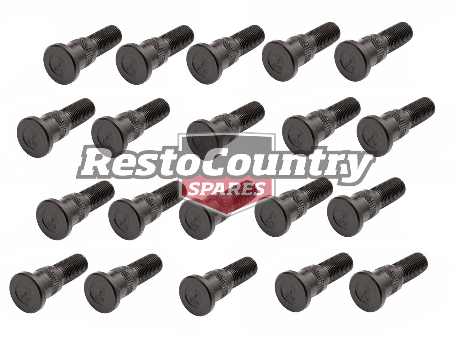 Ford Wheel Stud Set x20 XD ZJ FC Front + Rear DISC rim nut bolt Resto Country - kWS2004-b