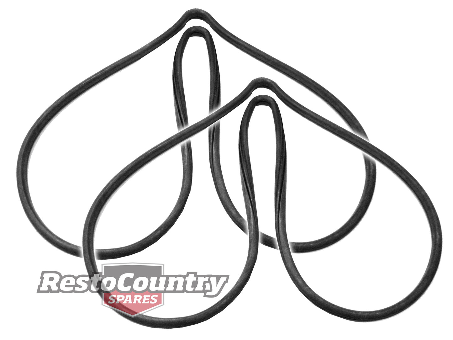 Holden Rear Side Window Glass Seal Pair LEFT + RIGHT HD HR Station Wagon screen - kWSS106-a