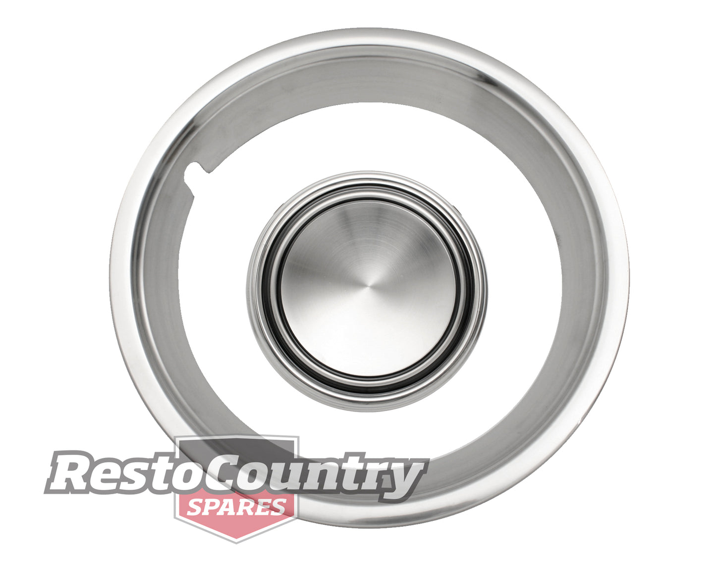 Ford Wheel Trim Ring + Cap Kit x1 XW XY Suit 5 Or 12 Slot Rims rim mag slotter - kWT2000-c