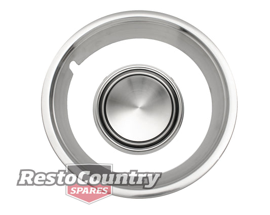 Ford Wheel Trim Ring + Cap Kit x1 XW XY Suit 5 Or 12 Slot Rims rim mag slotter - kWT2000-c
