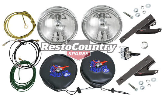 Ford Driving Light +Wiring +Bracket +Cover +Switch +Bolt Kit XY GT spot lamp fog - kXW15200B-e