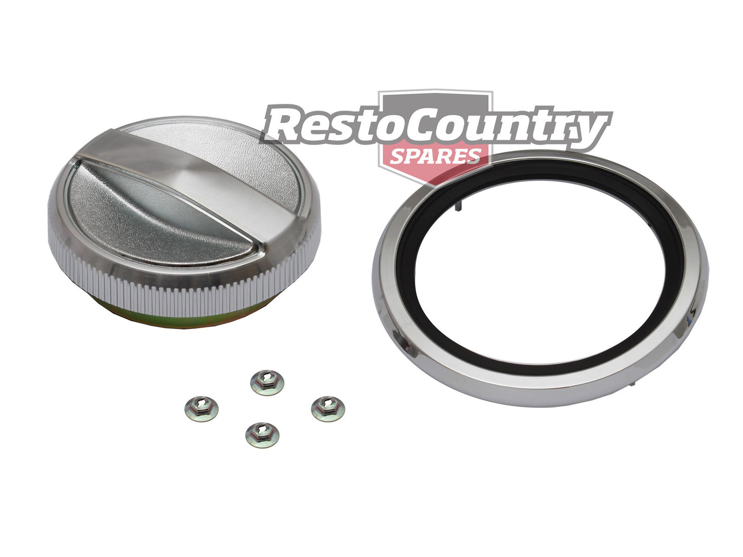 Ford Fuel / Petrol Cap + Ring with Nuts XW XY GT Falcon - kXW9030A-a