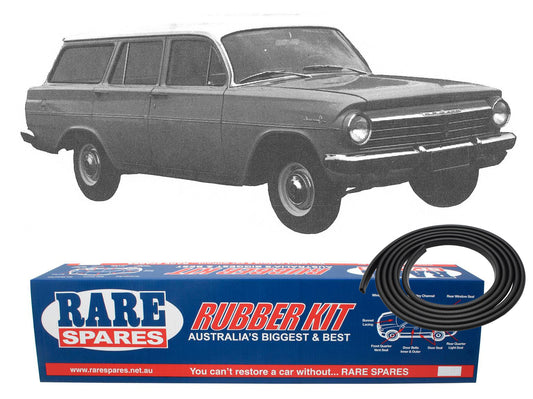 Holden EH Station Wagon Body Rubber Kit BLACK Pinchweld - kzEH2-black