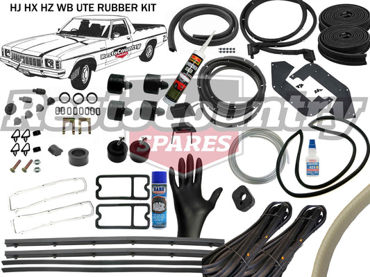 Holden UTE Complete Body Rubber Kit HJ HX HZ CHAMOIS Pinchweld - kzHJ3-CHAMOIS