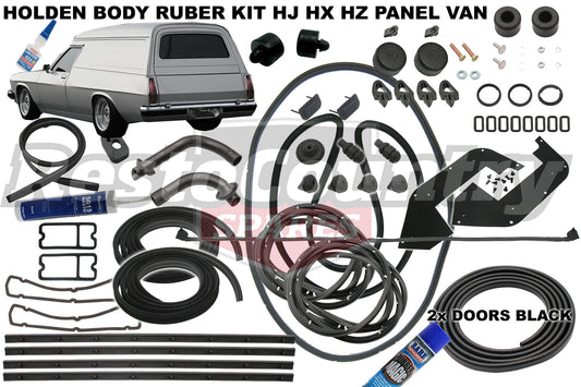 Holden Panel Van Body Rubber Kit HJ HX HZ BLACK Pinchweld - kzHJ4-BLACK