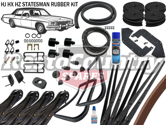 Holden STATESMAN Complete Body Rubber Kit HJ HX HZ MID BROWN Pinch - kzHJ5-BROWN