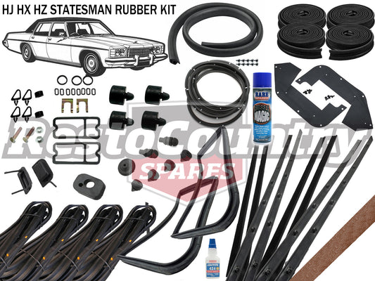 Holden STATESMAN Complete Body Rubber Kit HJ HX HZ GAZELLE Pinchweld - kzHJ5-GAZELLE