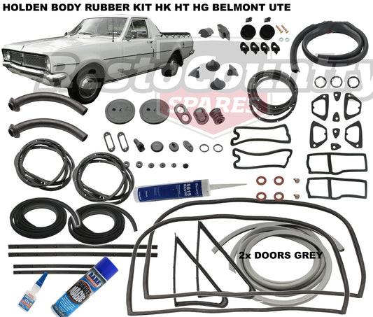 Holden Body Rubber Kit HK HT HG UTE Belmont GREY Pinchweld - kzHK2-GREY