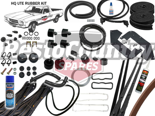 Holden UTE Complete Body Rubber Kit HQ MID BROWN Pinchweld - kzHQ2-BROWN