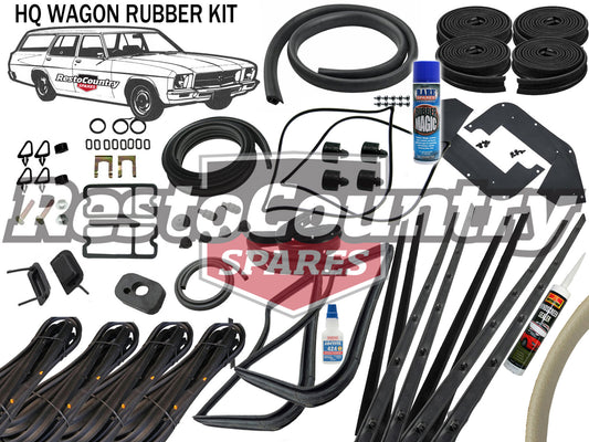 Holden Complete Body Rubber Kit HQ WAGON CHAMOIS Pinchweld - kzHQ3-CHAMOIS