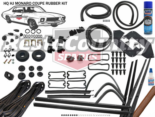 Holden Monaro Coupe Complete Body Rubber Kit HQ HJ GAZELLE Pinchweld - kzHQ4-b