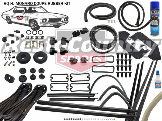 Holden Monaro Coupe Complete Body Rubber Kit HQ HJ CHAMOIS Pinchweld - kzHQ4-c