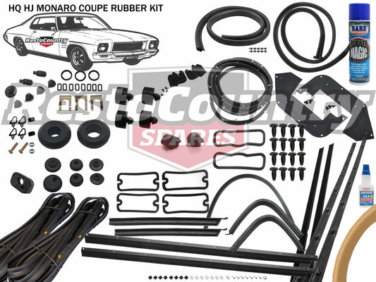 Holden Monaro Coupe Complete Body Rubber Kit HQ HJ BUCKSKIN Pinchweld - kzHQ4-d
