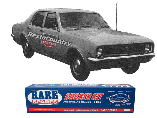 Holden Brougham Premier SEDAN HT HG Body Rubber Kit BLACK Pinchweld - kzHT2-black