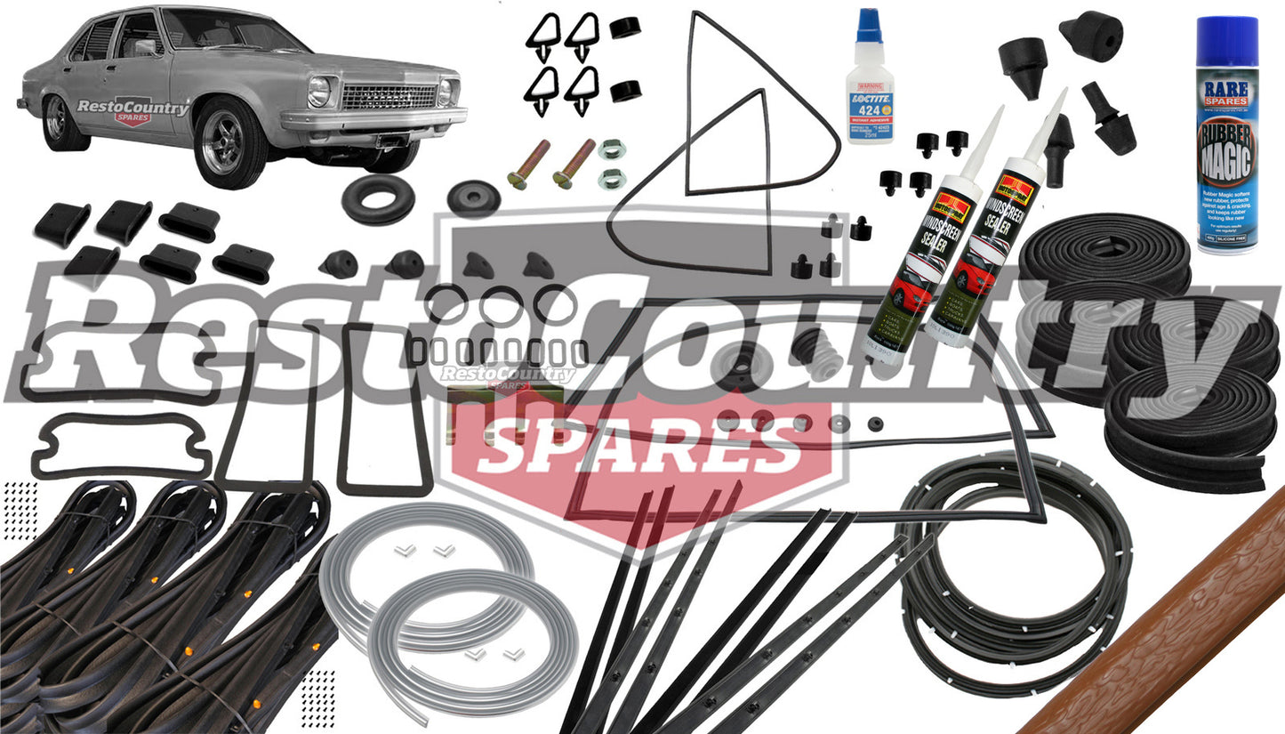 Holden Torana Complete Body Rubber Kit NON SL/R LH LX GAZELLE Pinch door seal - kzLH1-b