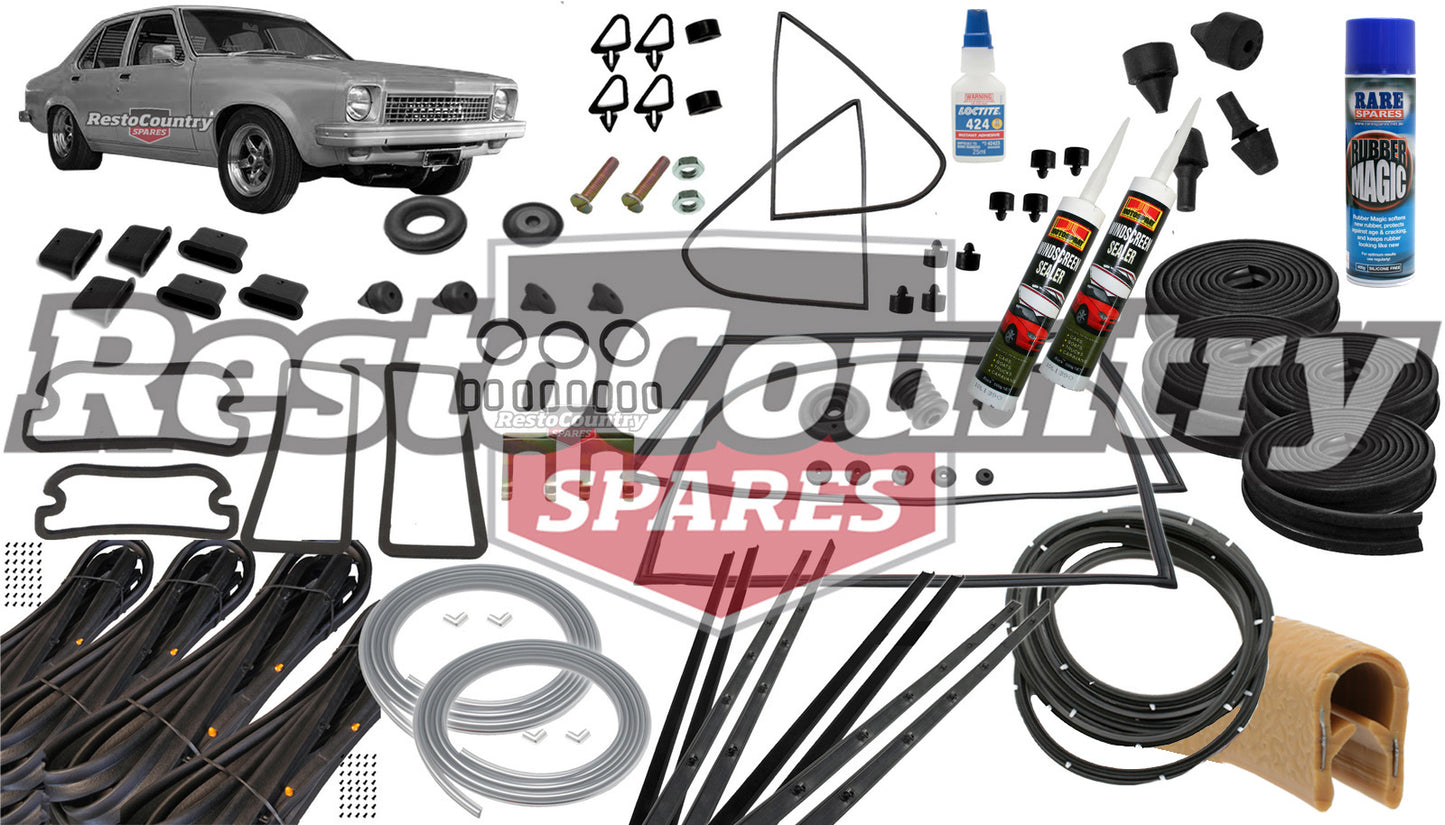 Holden Torana Complete Body Rubber Kit NON SL/R LH LX BUCKSKIN Pinch door seal - kzLH1-d