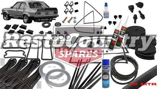 Holden Torana Body Rubber Kit SLR LH LX BLACK Pinchweld - kzLH2-BLACK