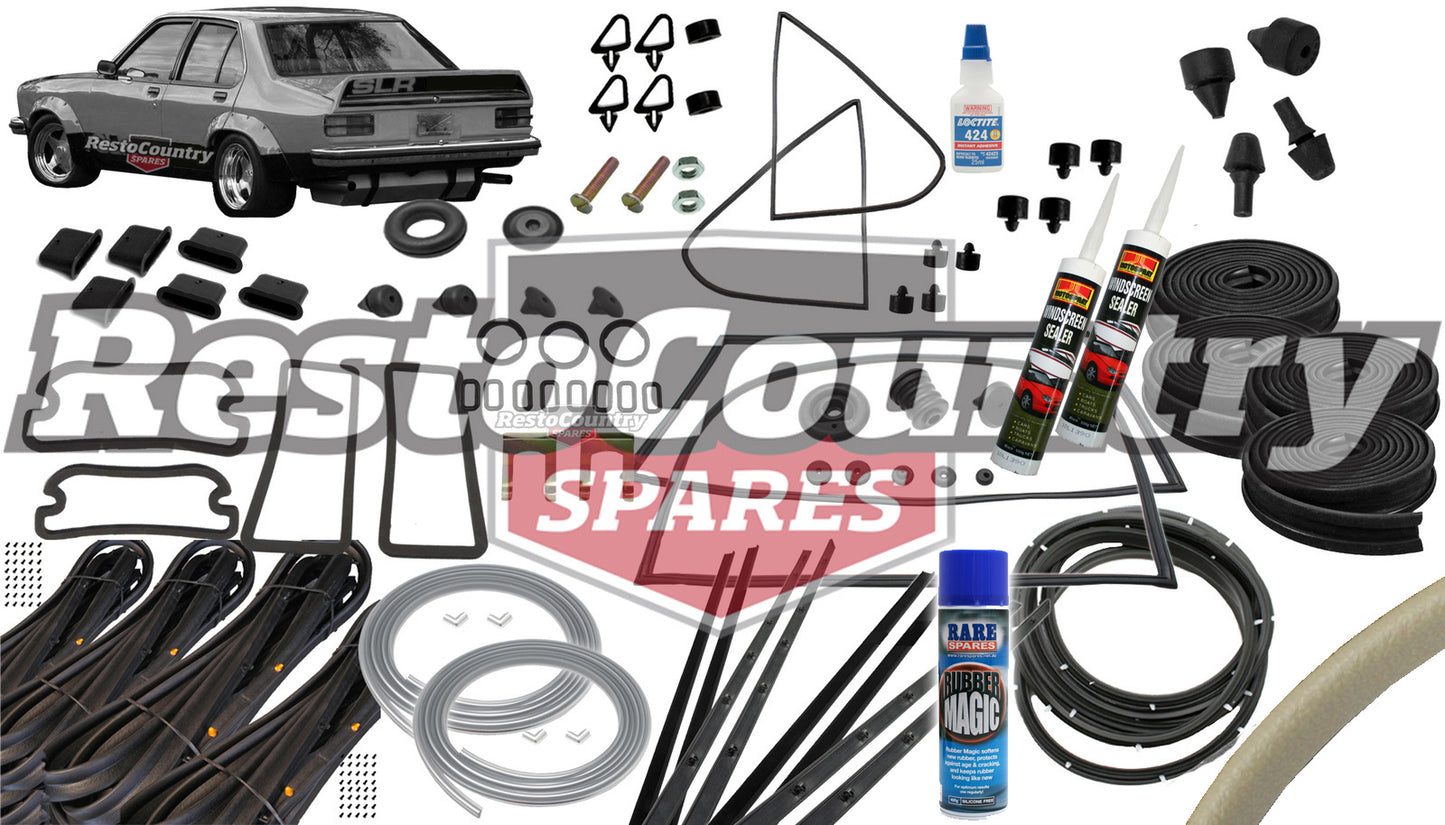 Holden Torana Complete Body Rubber Kit SLR LH LX CHAMOIS Pinchweld - kzLH2-c