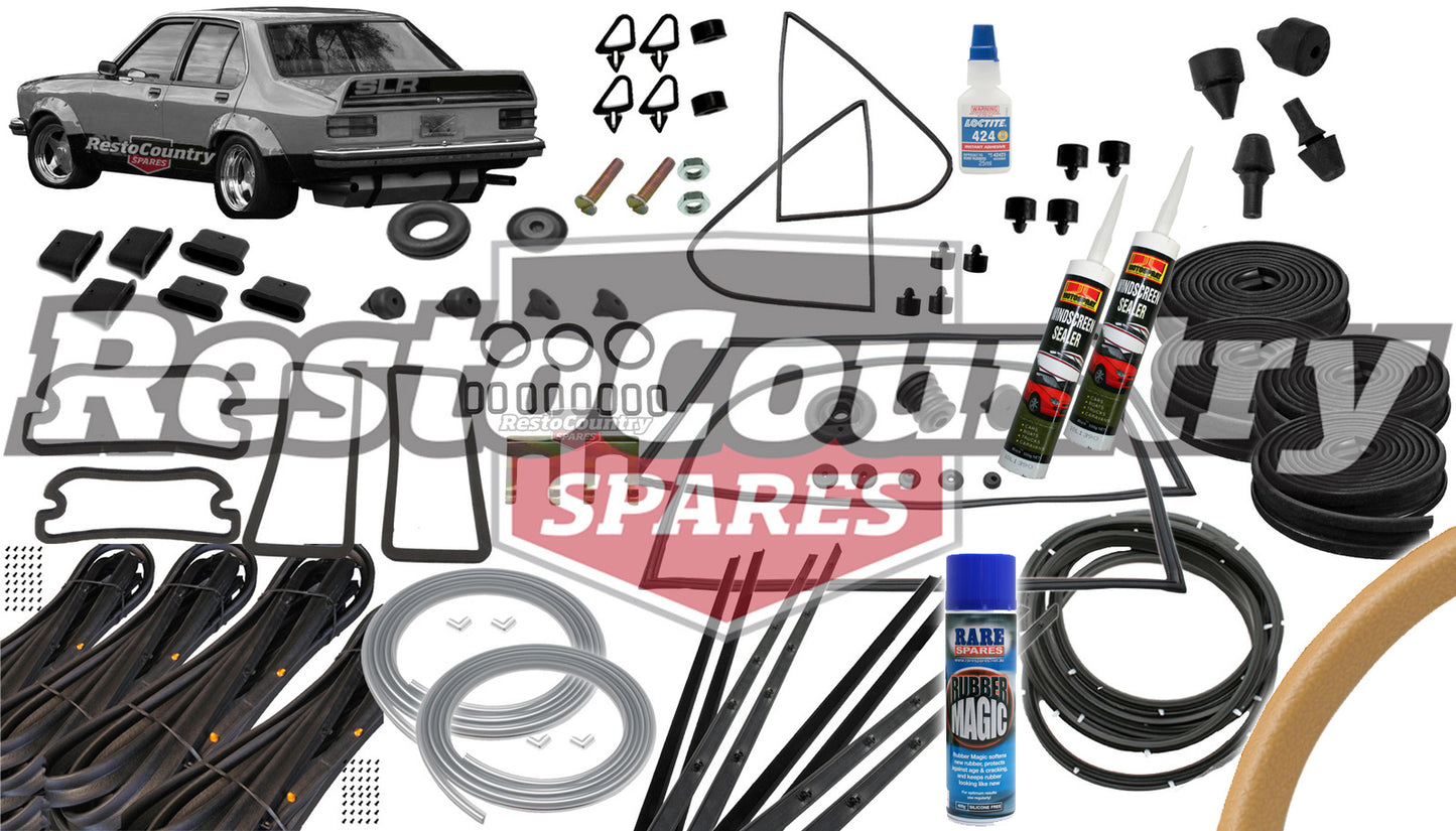 Holden Torana Complete Body Rubber Kit SLR LH LX BUCKSKIN Pinchweld - kzLH2-d