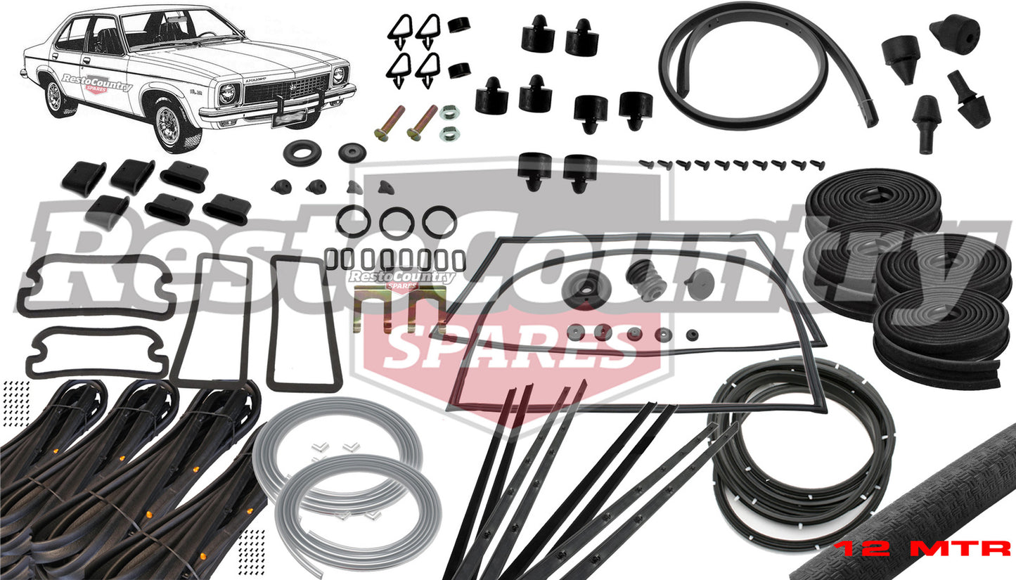Holden Torana Complete Body Rubber Kit SLR LH LX MID BROWN Pinchweld - kzLH2-e