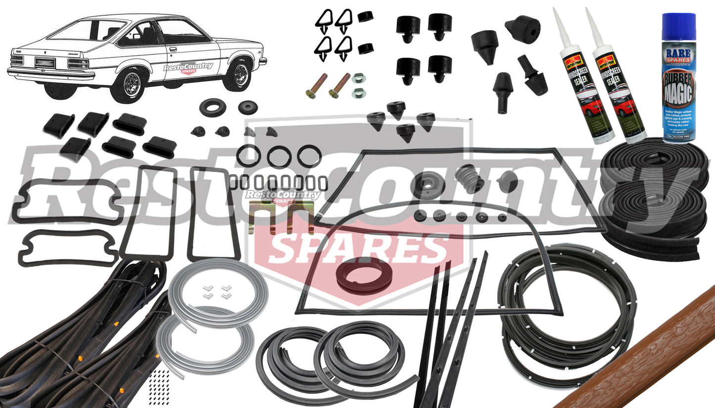 Holden Torana HATCH Complete Body Rubber Kit LX GAZELLE Pinchweld - kzLX1-b