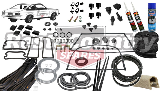 Holden Torana HATCH Complete Body Rubber Kit LX CHAMOIS Pinchweld - kzLX1-c