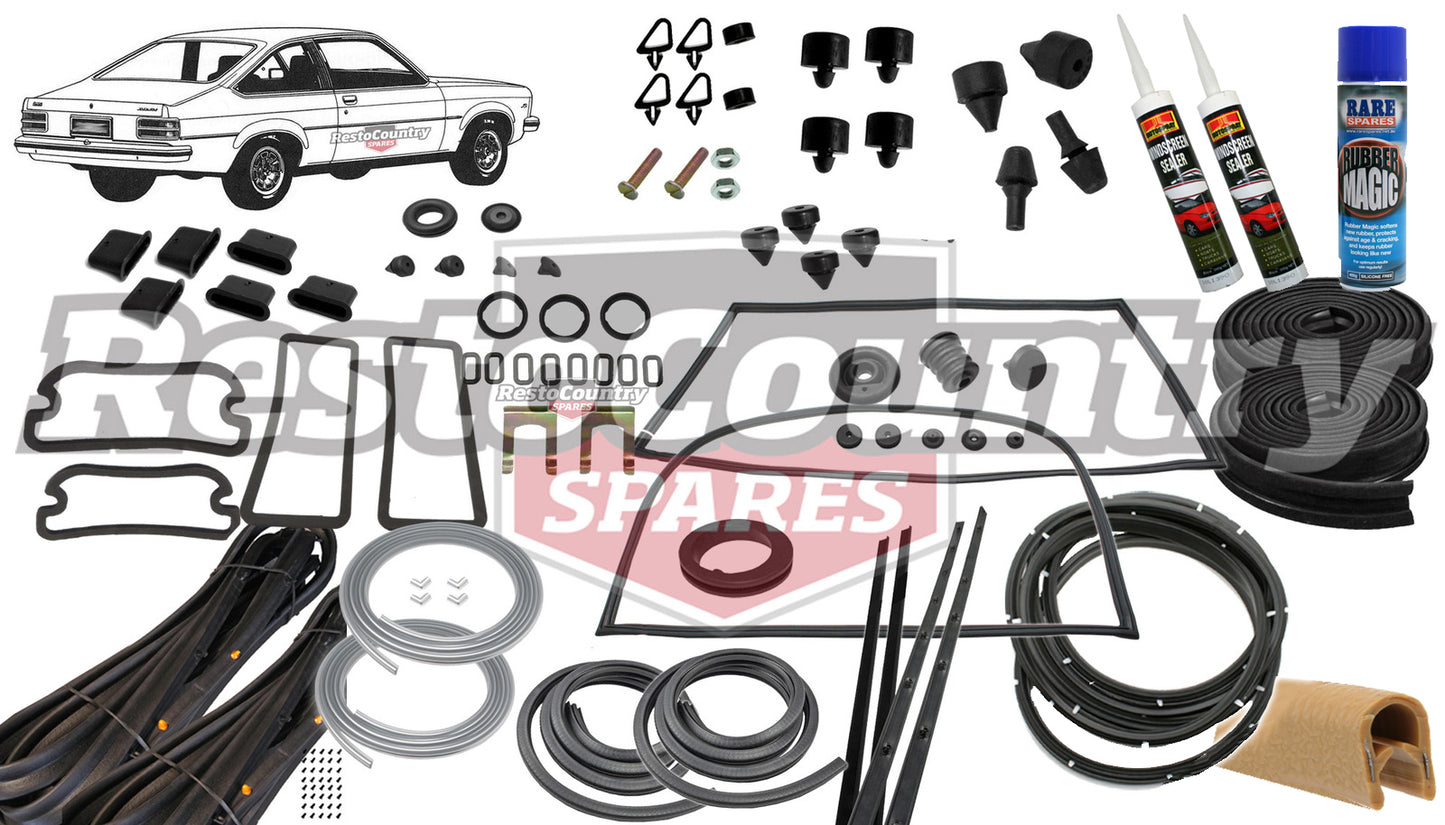 Holden Torana HATCH Complete Body Rubber Kit LX BUCKSKIN Pinchweld - kzLX1-d
