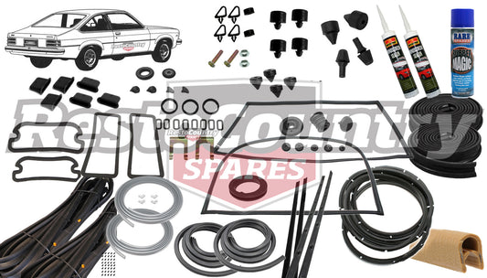Holden Torana HATCH Complete Body Rubber Kit LX BUCKSKIN Pinchweld - kzLX1-d