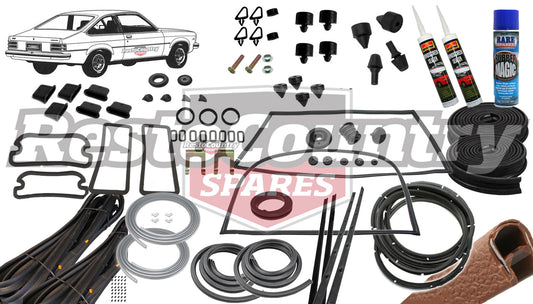 Holden Torana HATCH Complete Body Rubber Kit LX MID BROWN Pinchweld - kzLX1-e