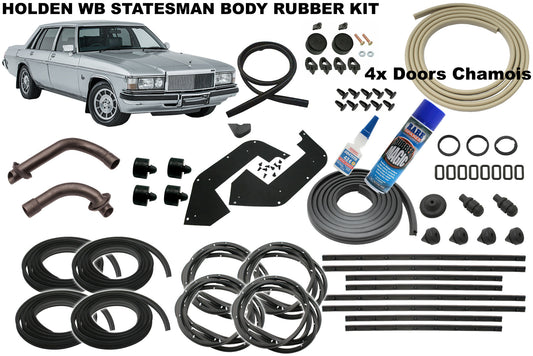 Holden Body Rubber Kit WB STATESMAN CHAMOIS Pinchweld - kzWB1-c