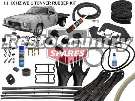 Holden Complete 1 Tonner Body Rubber Kit HJ HX HZ WB CHAMOIS Pinchweld - kzWB2-c