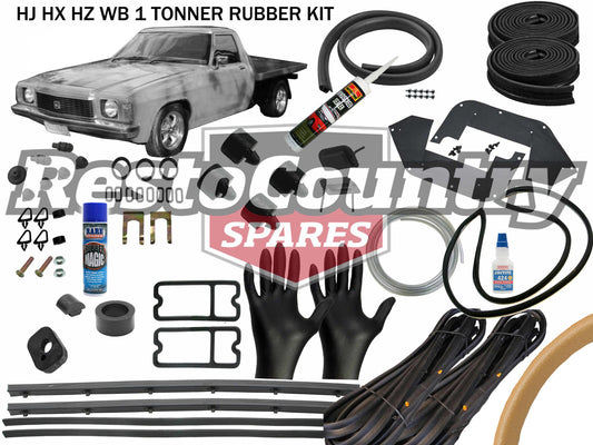 Holden Complete 1 Tonner Body Rubber Kit HJ HX HZ WB BUCKSKIN Pinchweld - kzWB2-d