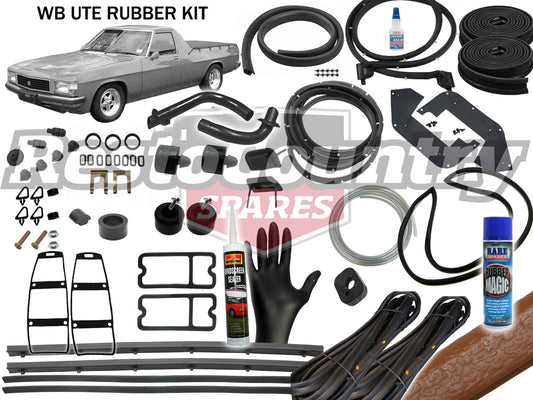 Holden UTE Complete Body Rubber Kit WB GAZELLE Pinchweld - kzWB3-b