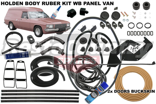 Holden PANEL VAN Body Rubber Kit WB BUCKSKIN Pinchweld - kzWB4-d